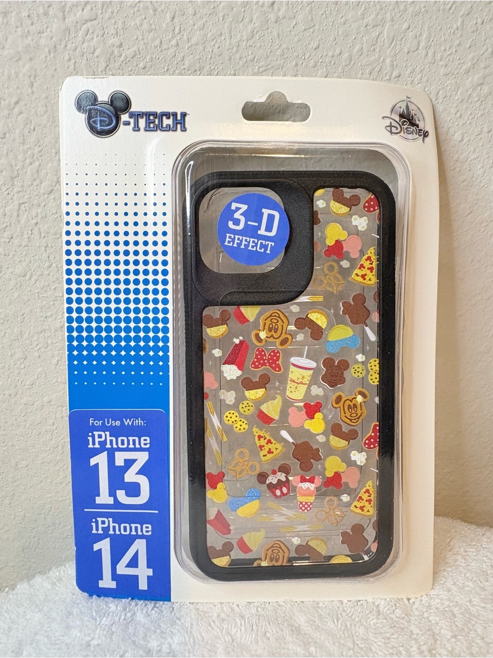 Disney Parks Authentic Mickey Snacks 3D iPhone 13/14 Phone Case NIP